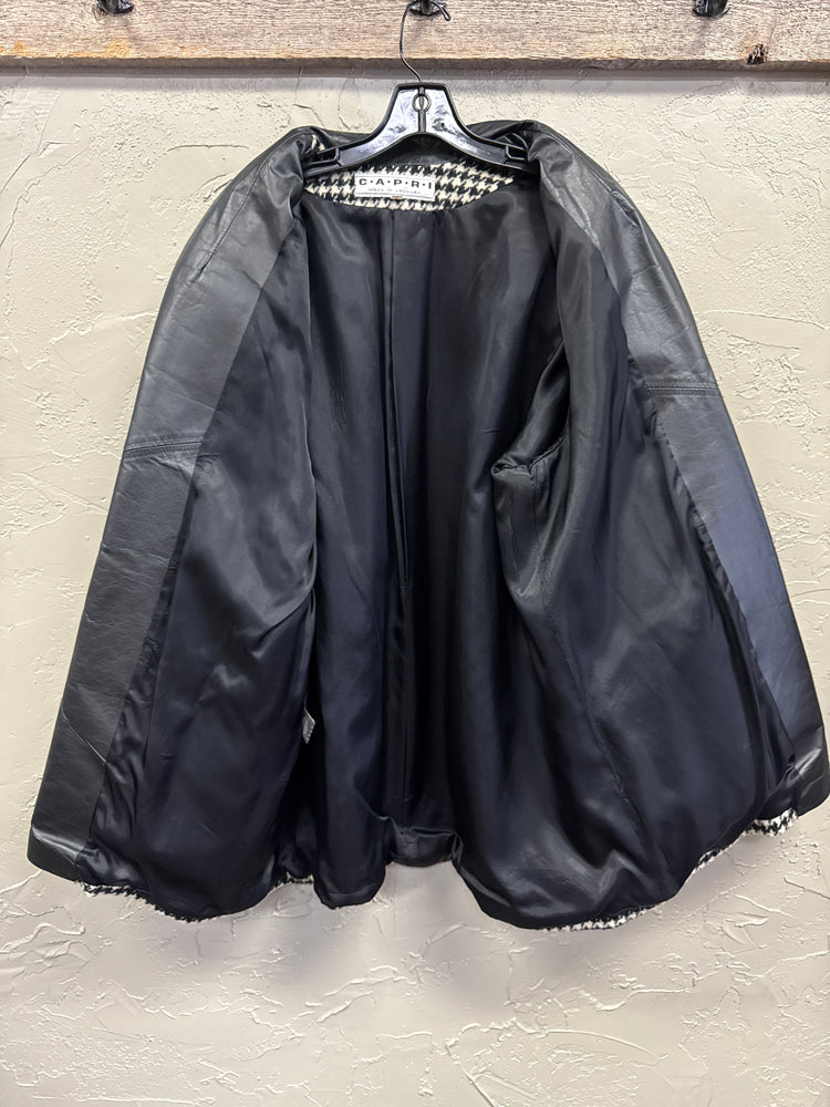 VTG 80's CAPRI HOUNDSTOOTH COAT