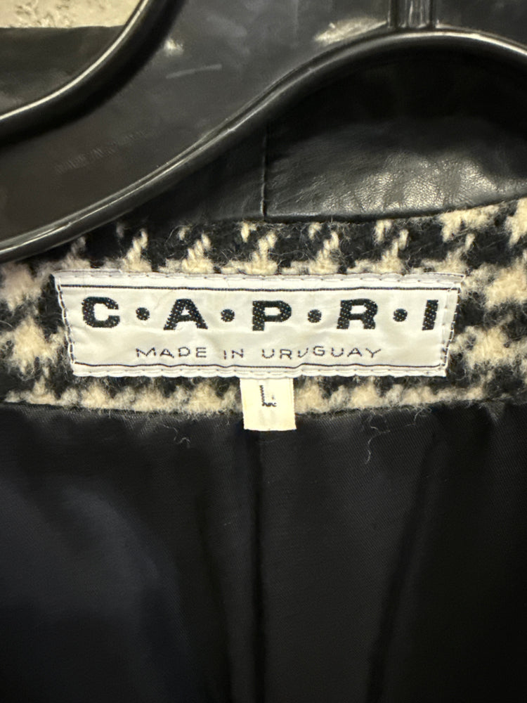 VTG 80's CAPRI HOUNDSTOOTH COAT