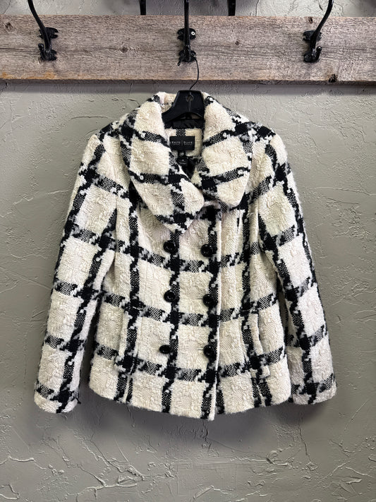 WHBM TWEED WOOL PEA COAT