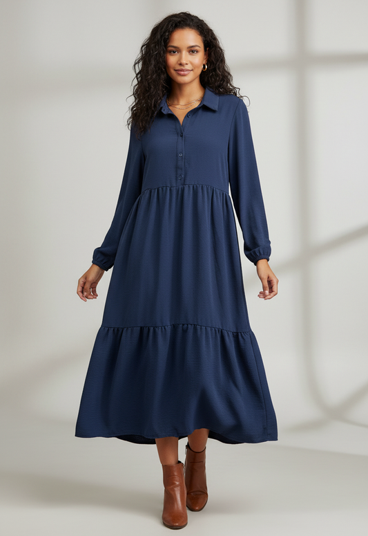 RACHEL ZOE TIERED MAXI DRESS