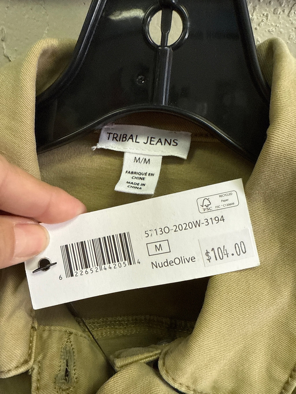 NWT TRIBAL CROP JACKET (org$104)
