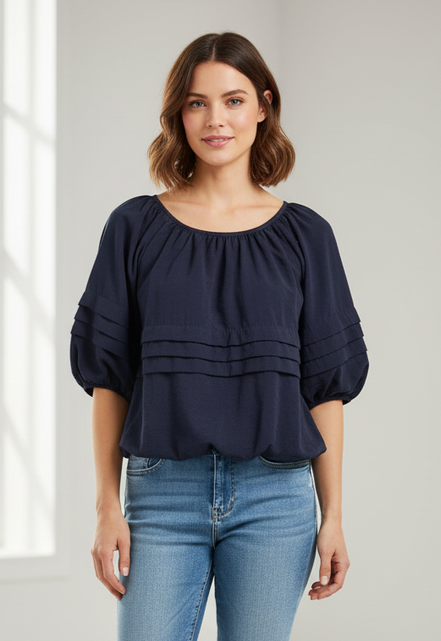 MAEVE BUBBLE TIERED TOP