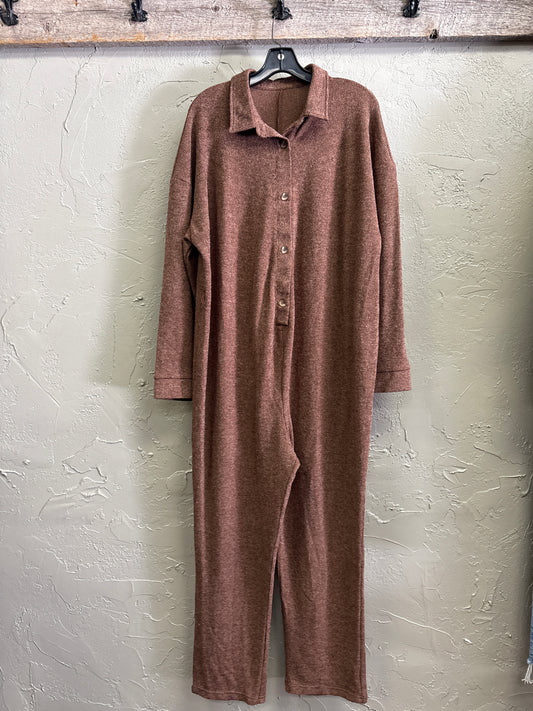 OVERSIZED BUTTONED JUMPSUIT