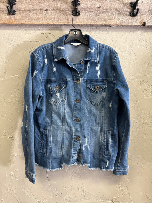 NWOT INDIGO THREAD DENIM JACKET