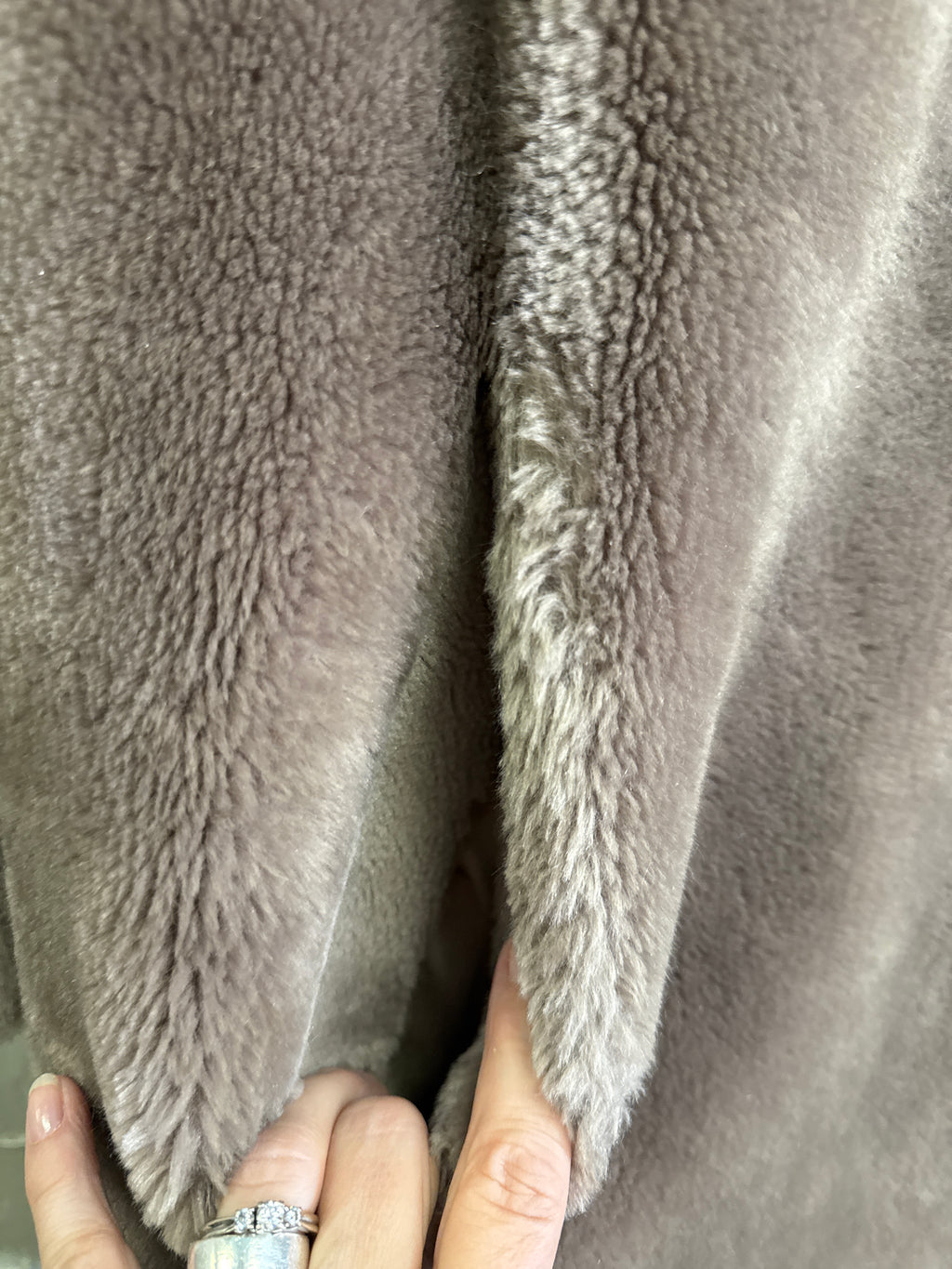 VTG H CHOATE FAUX FUR SWING COAT