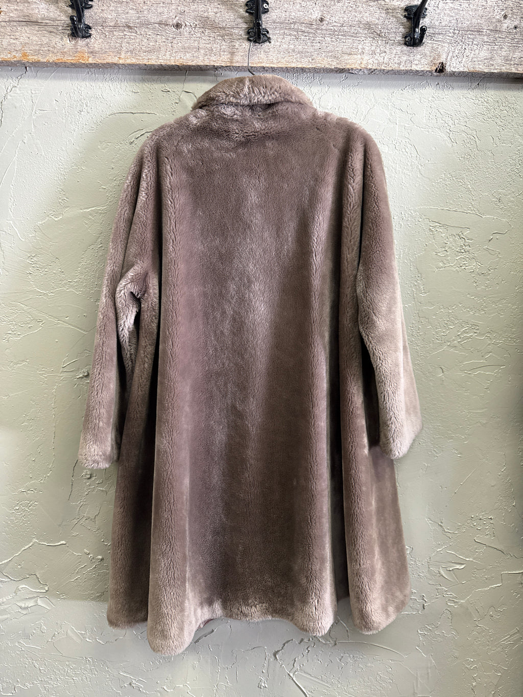 VTG H CHOATE FAUX FUR SWING COAT
