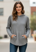 MAX STUDIO HOODED WOOL SWEATER