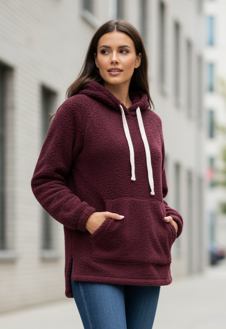ZENANA OVERSIZED FLEECE HOODIE