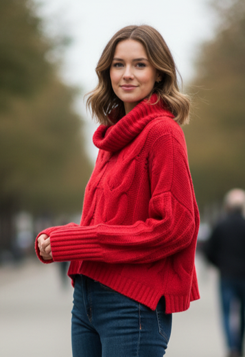 MOON & MADISON CROP SWEATER