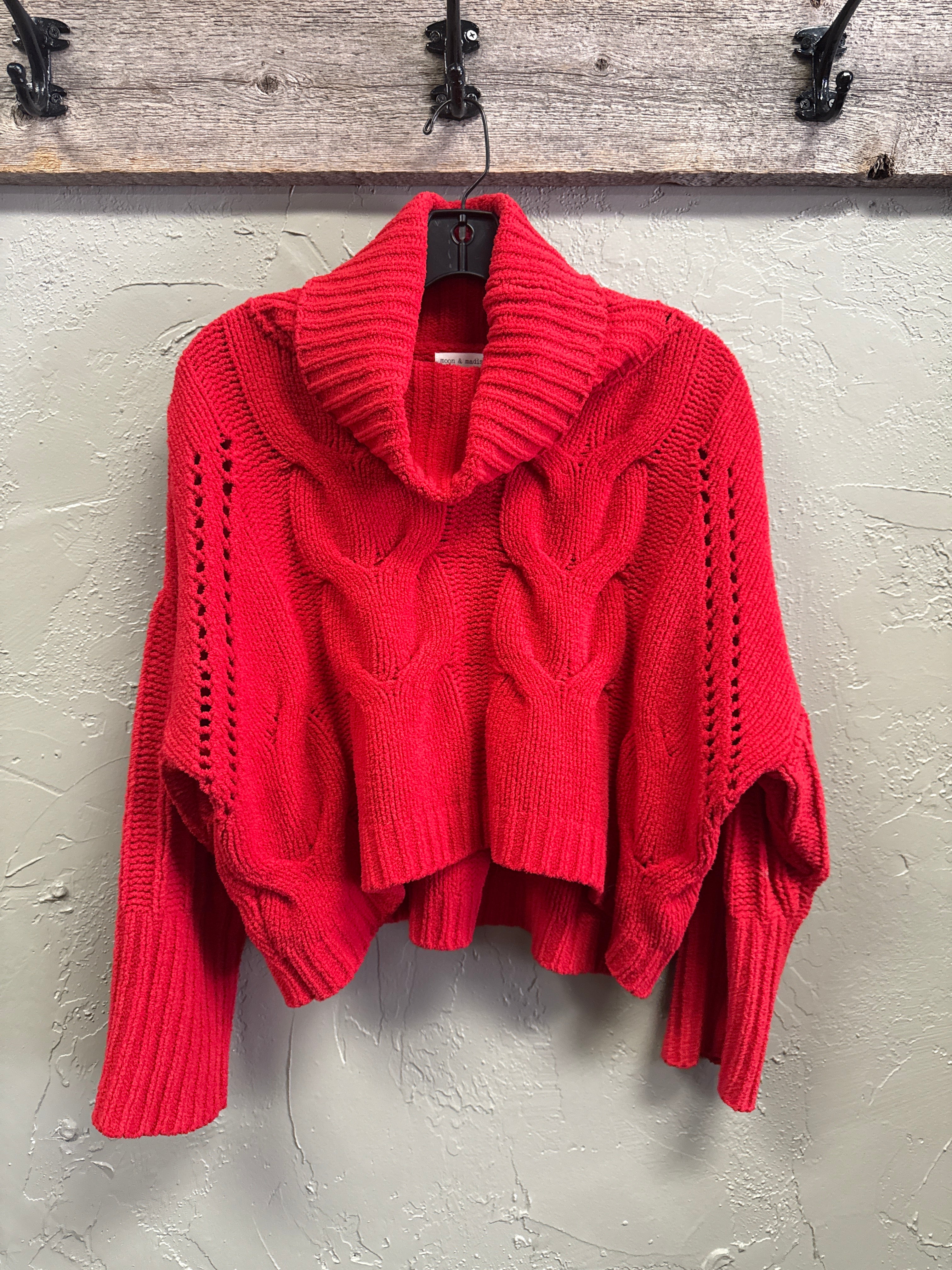 MOON & MADISON CROP SWEATER