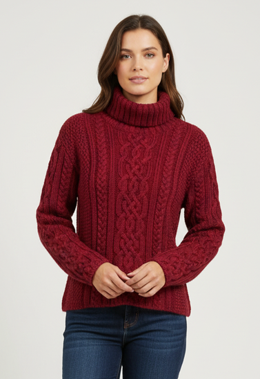 PAUL JAMES CABLEKNIT WOOL SWEATER