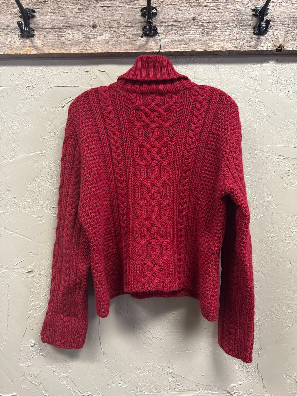 PAUL JAMES CABLEKNIT WOOL SWEATER