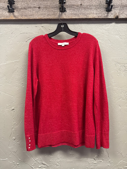 *Loft Pearl Button Sweater