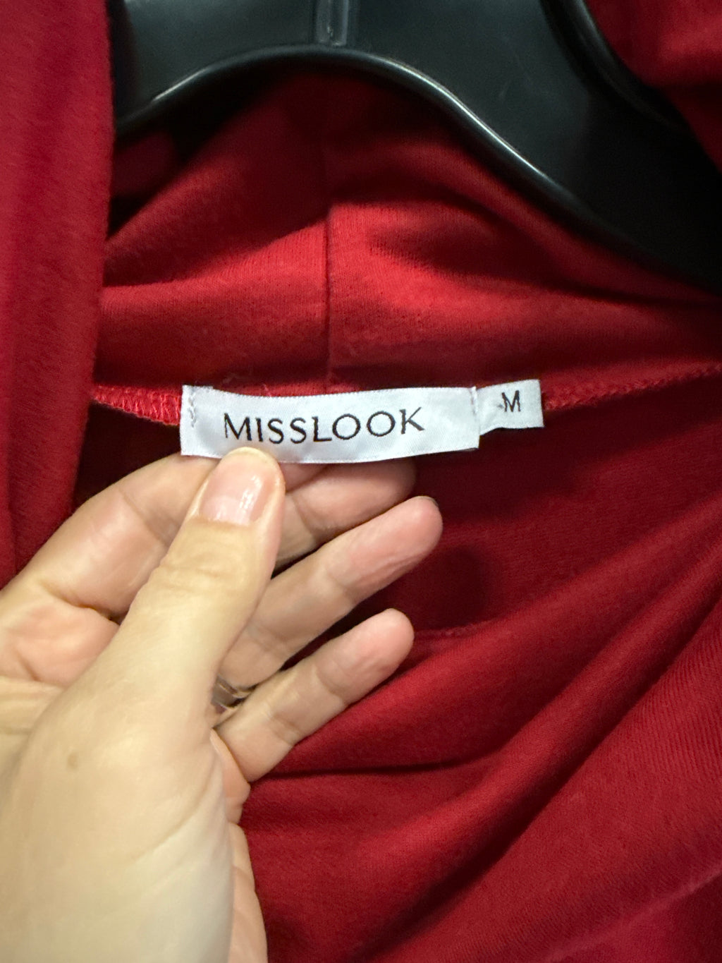 MISSLOOK COWL NECK PULLOVER