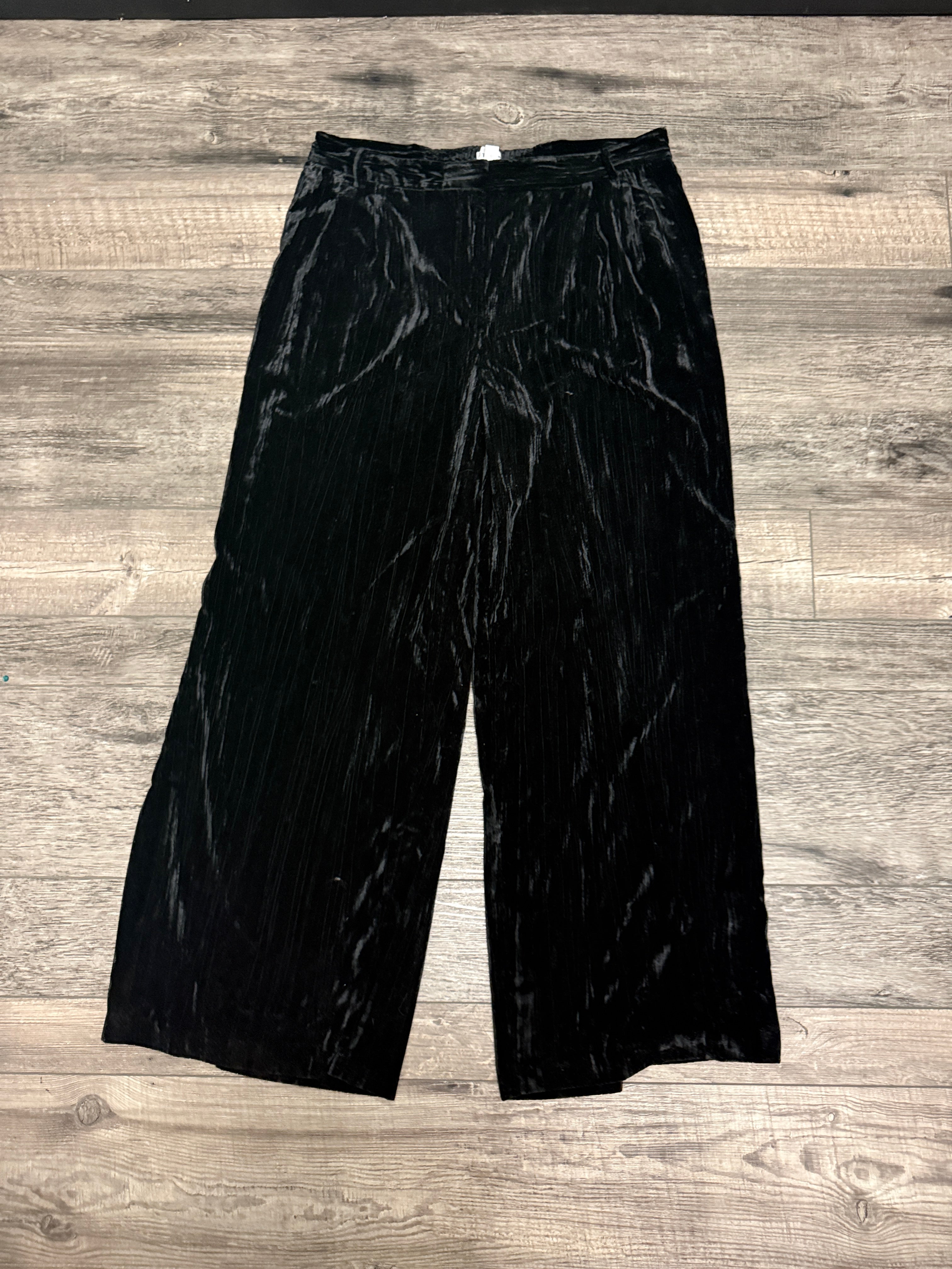 THE DROP WIDE LEG VELVET TROUSERS