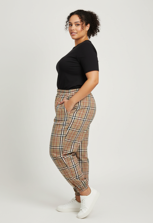 PLAID JOGGERS