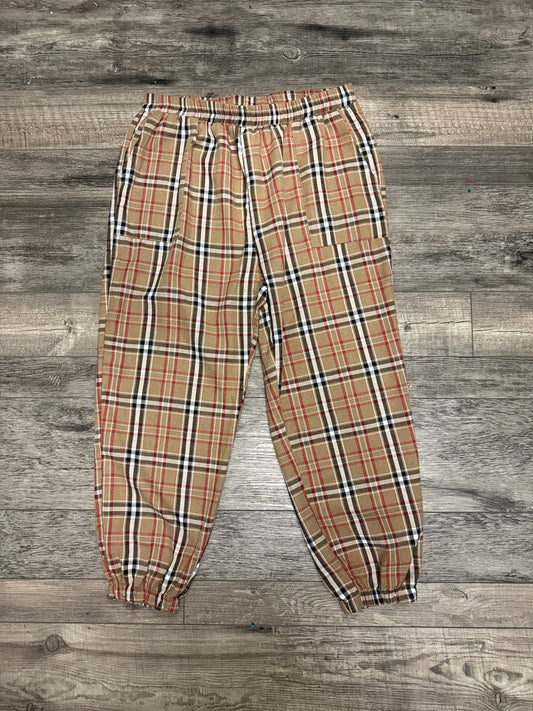PLAID JOGGERS