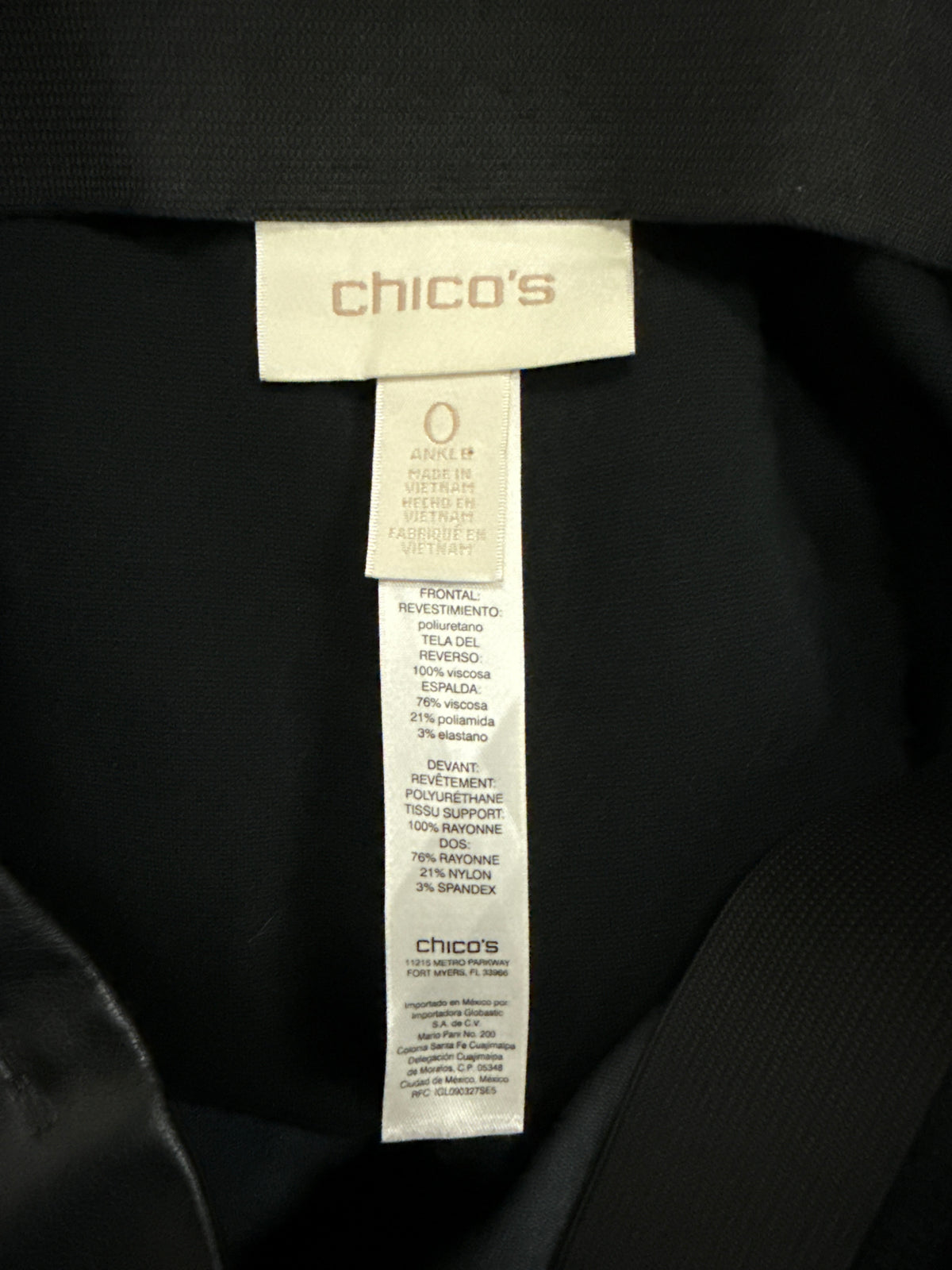 Chicos Vegan Leather Front Pant (org$99)