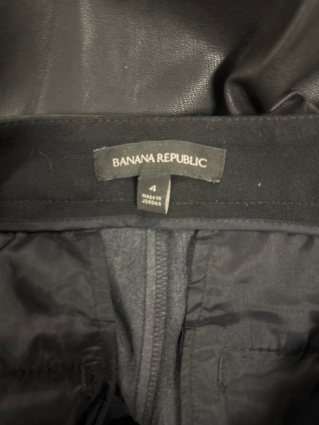 BANANA REPUBLIC VEGAN LEATHER TROUSER