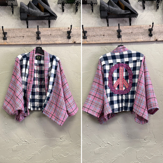 REBETTY FLANNEL & MIXED FABRIC KIMONOS