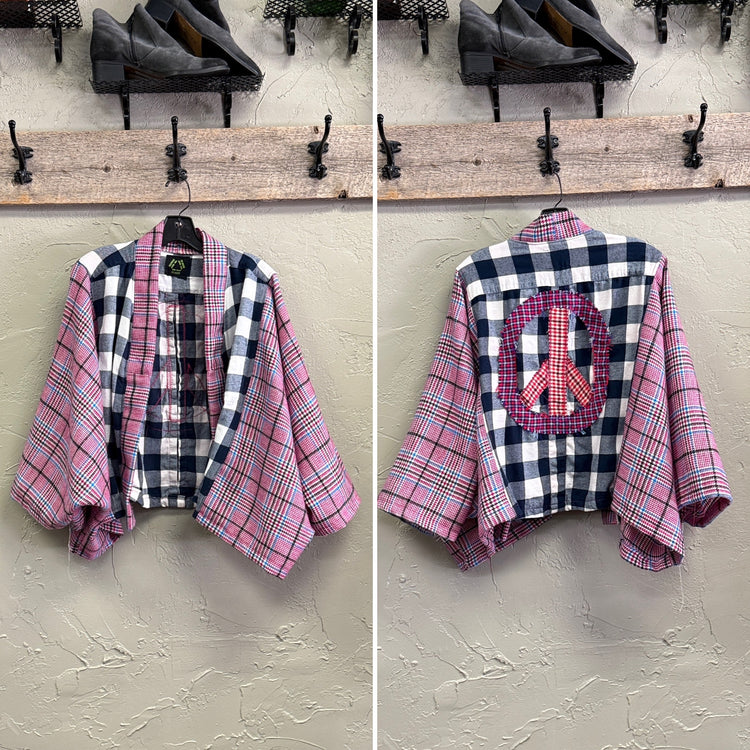 REBETTY FLANNEL & MIXED FABRIC KIMONOS