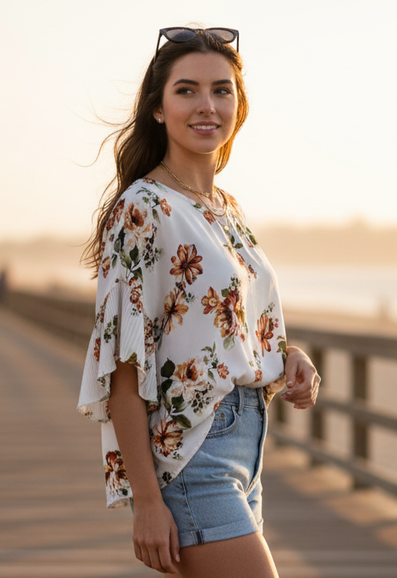 C Floral Blouse