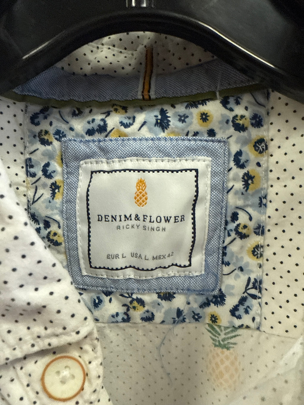 DENIM&FLOWER PINEAPPLE SHIRT