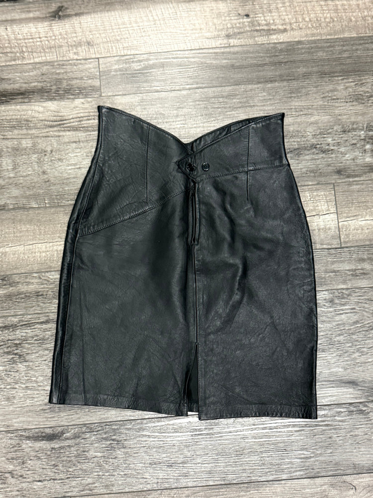 VTG FORENZA LEATHER SKIRT