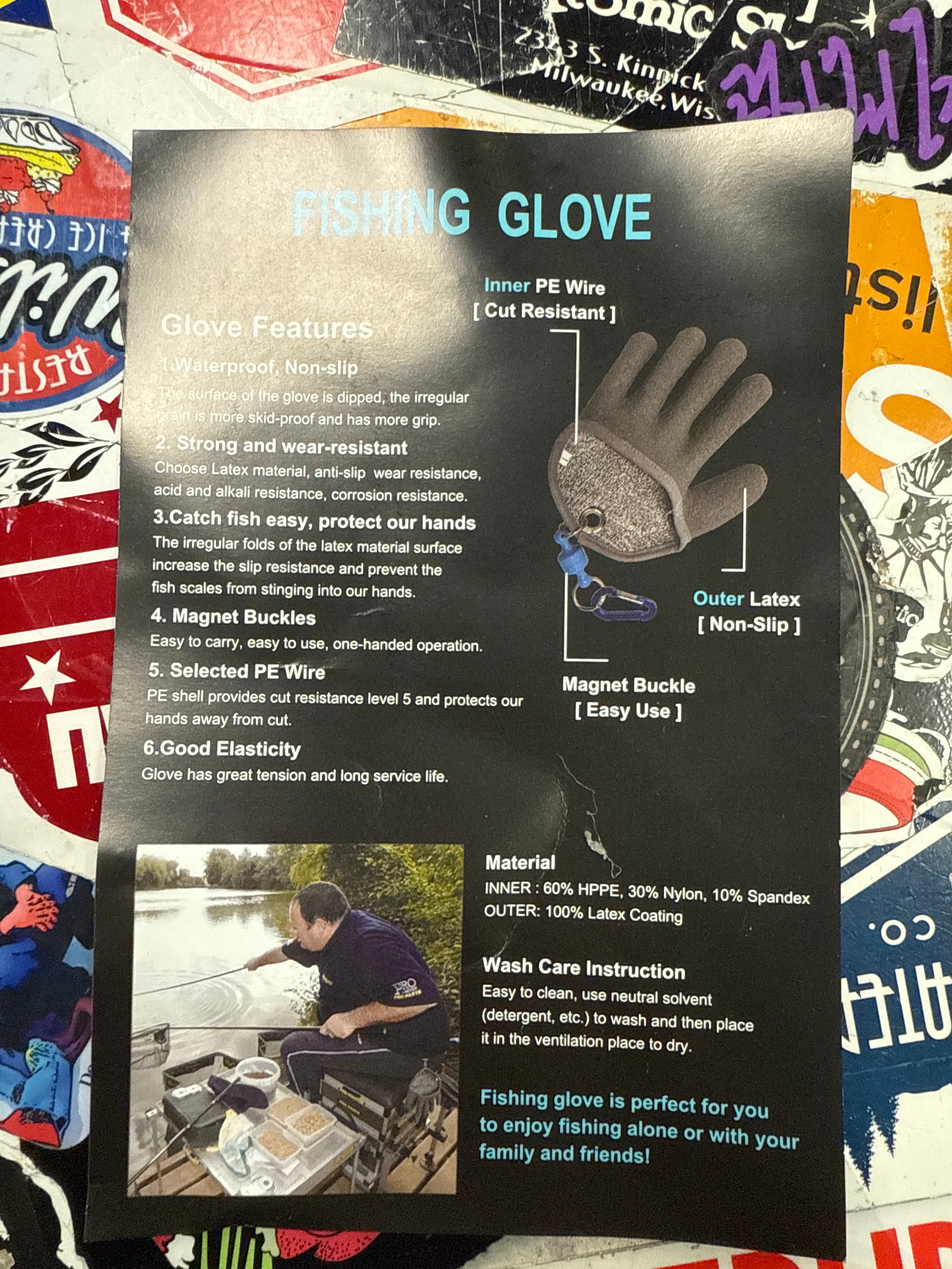 NIB OUTDOOR FISHING GLOVE