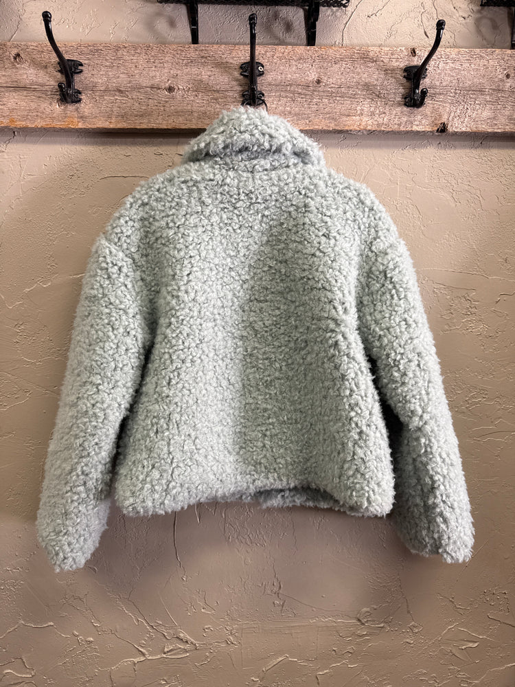 UGG BLUE SHERPA JACKET (org$198)