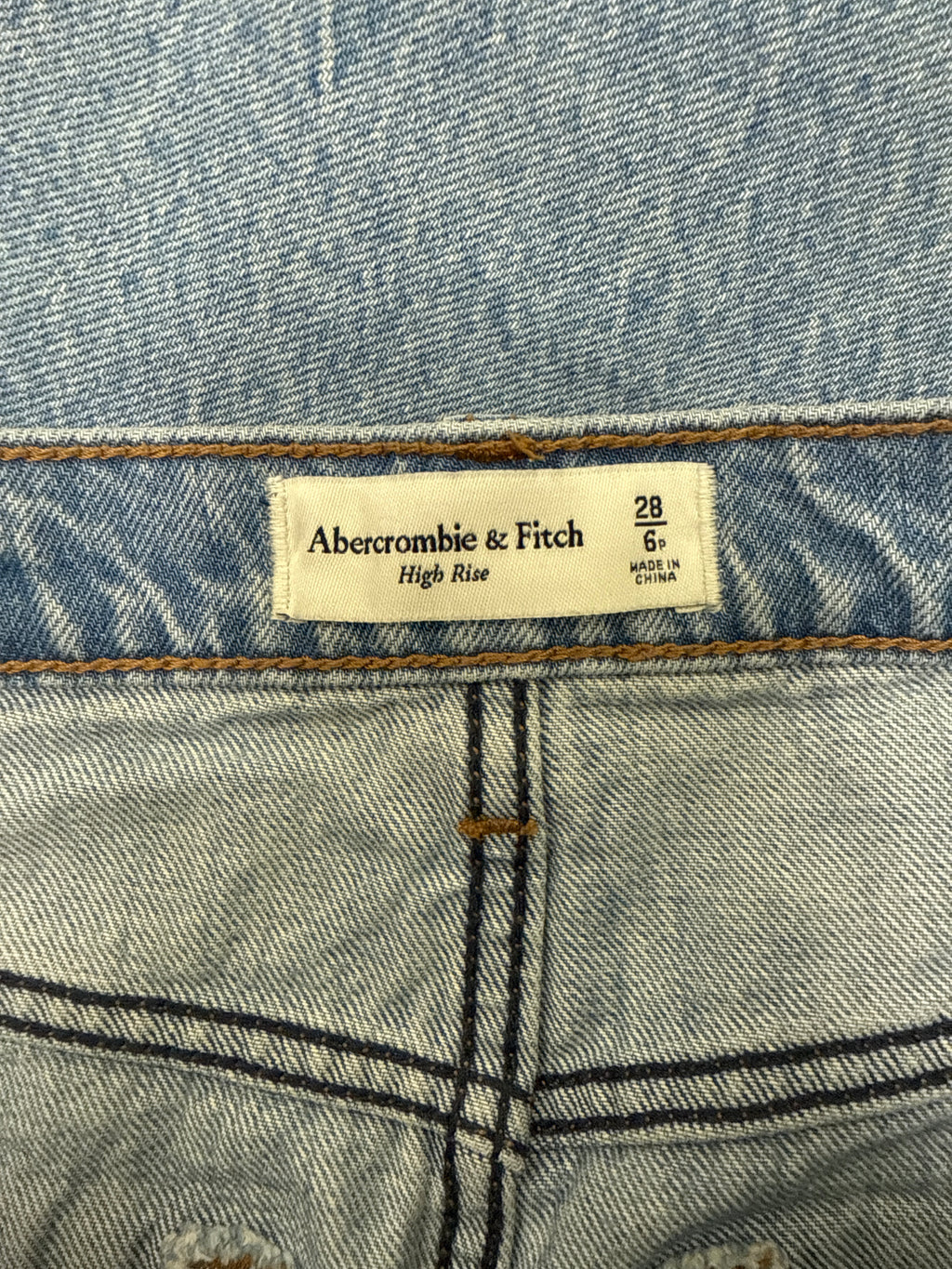 ABERCROMBIE HIGH RISE DENIM SKIRT