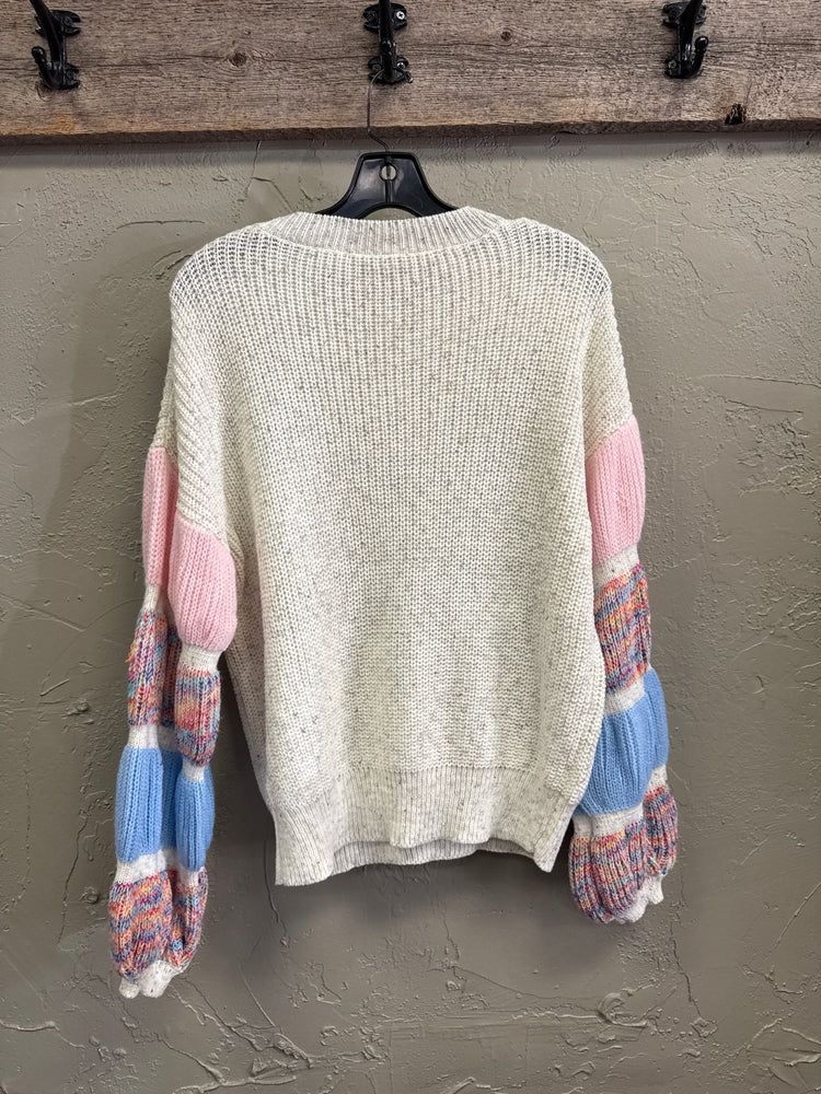 PUFF SLEEVE SWEATER