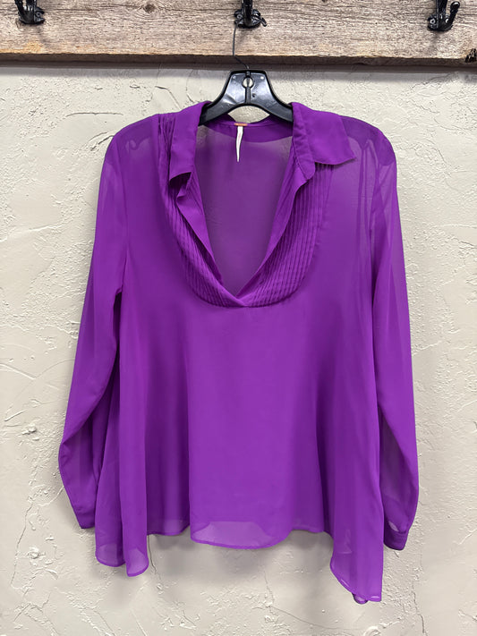 FREE PEOPLE SHEER BLOUSE