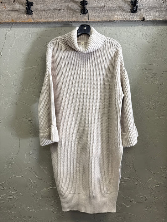 MOTH RIBBED T-NECK SWEATER