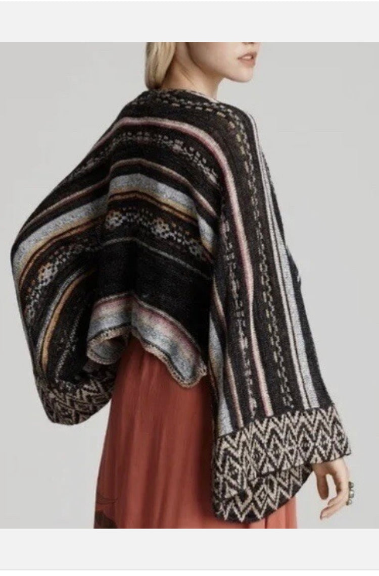 FREE PEOPLE BELL SLEEVE CROP CARDI (org$148)