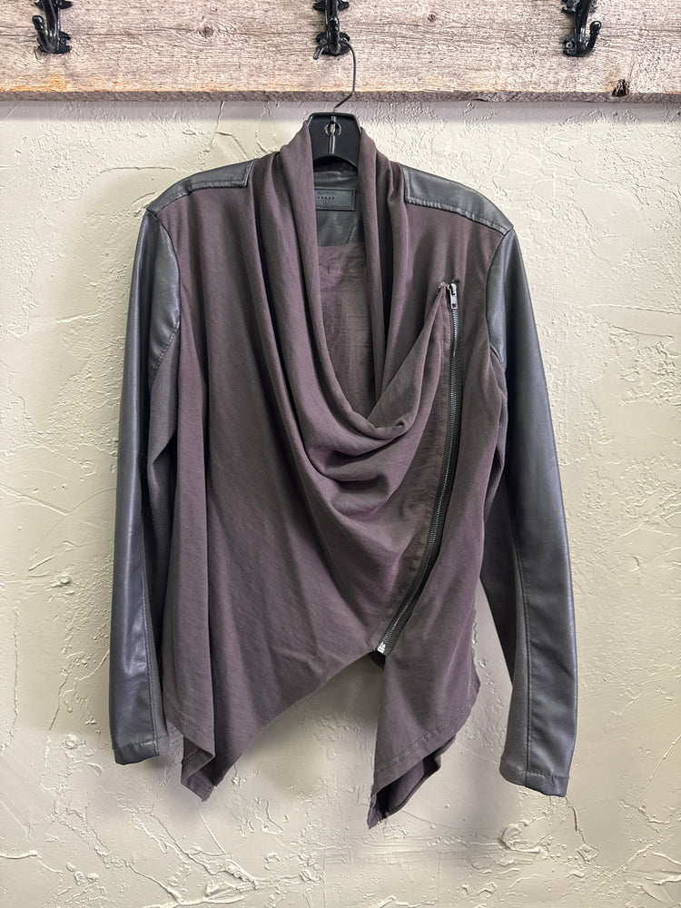 [BLANKNYC] DRAPE FRONT JACKET