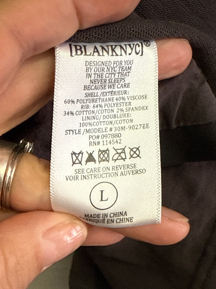 [BLANKNYC] DRAPE FRONT JACKET