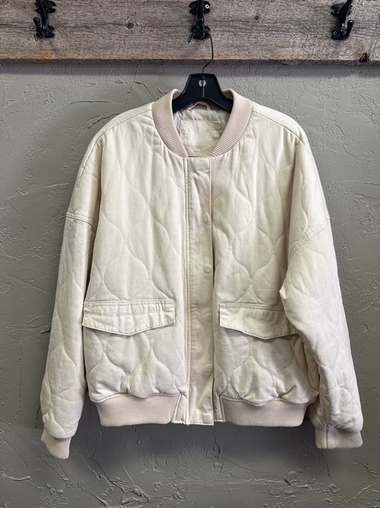 QUILTED BOMBER JACKET