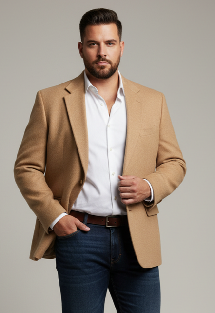 TOM TAILOR CAMEL HAIR BLAZER