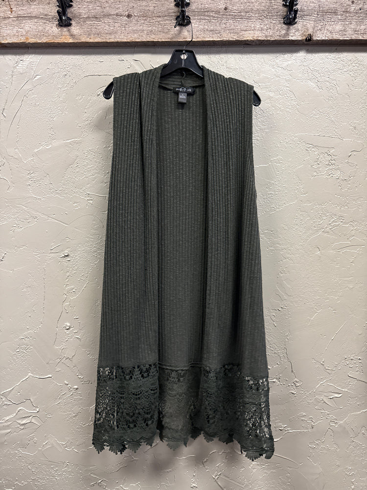 AUGUST SILK RIBBED VEST