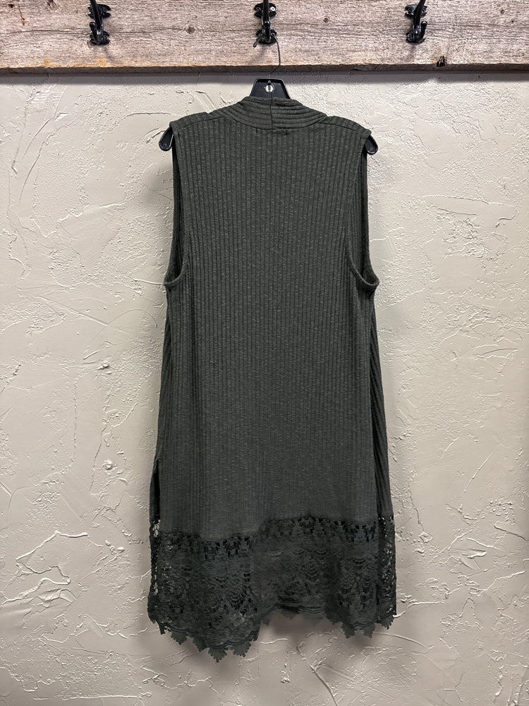 AUGUST SILK RIBBED VEST