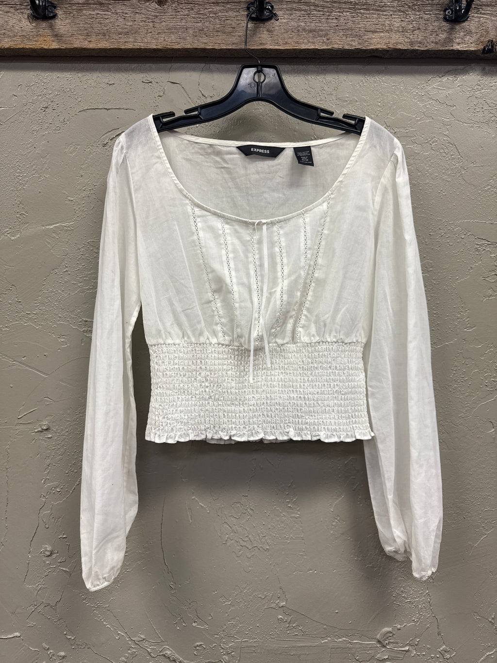 Express Smocked-Waist Blouse (org$69)