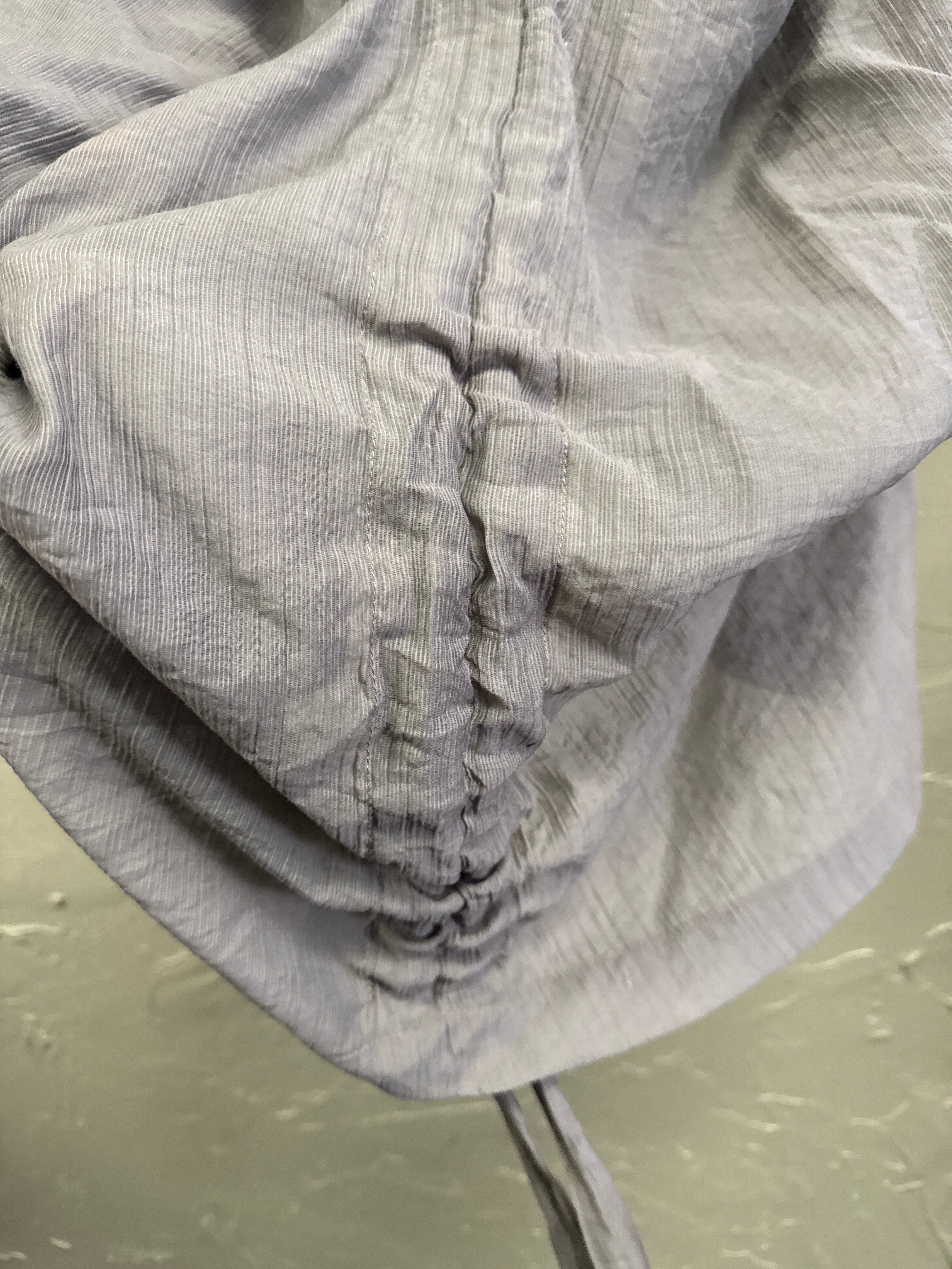 RYU SEMI SHEER RUFFLED TOP