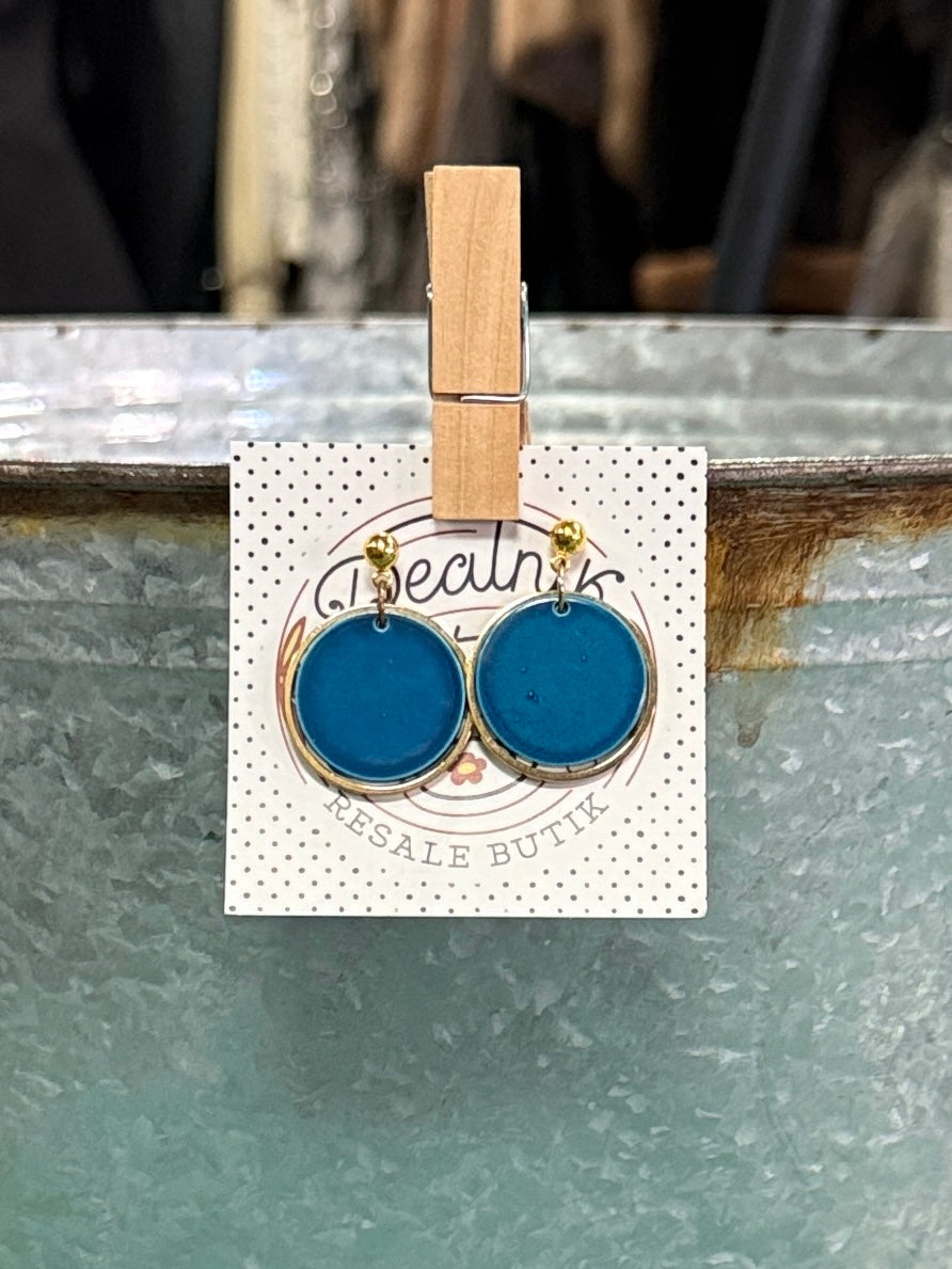 CERAMIC CIRCLE EARRINGS