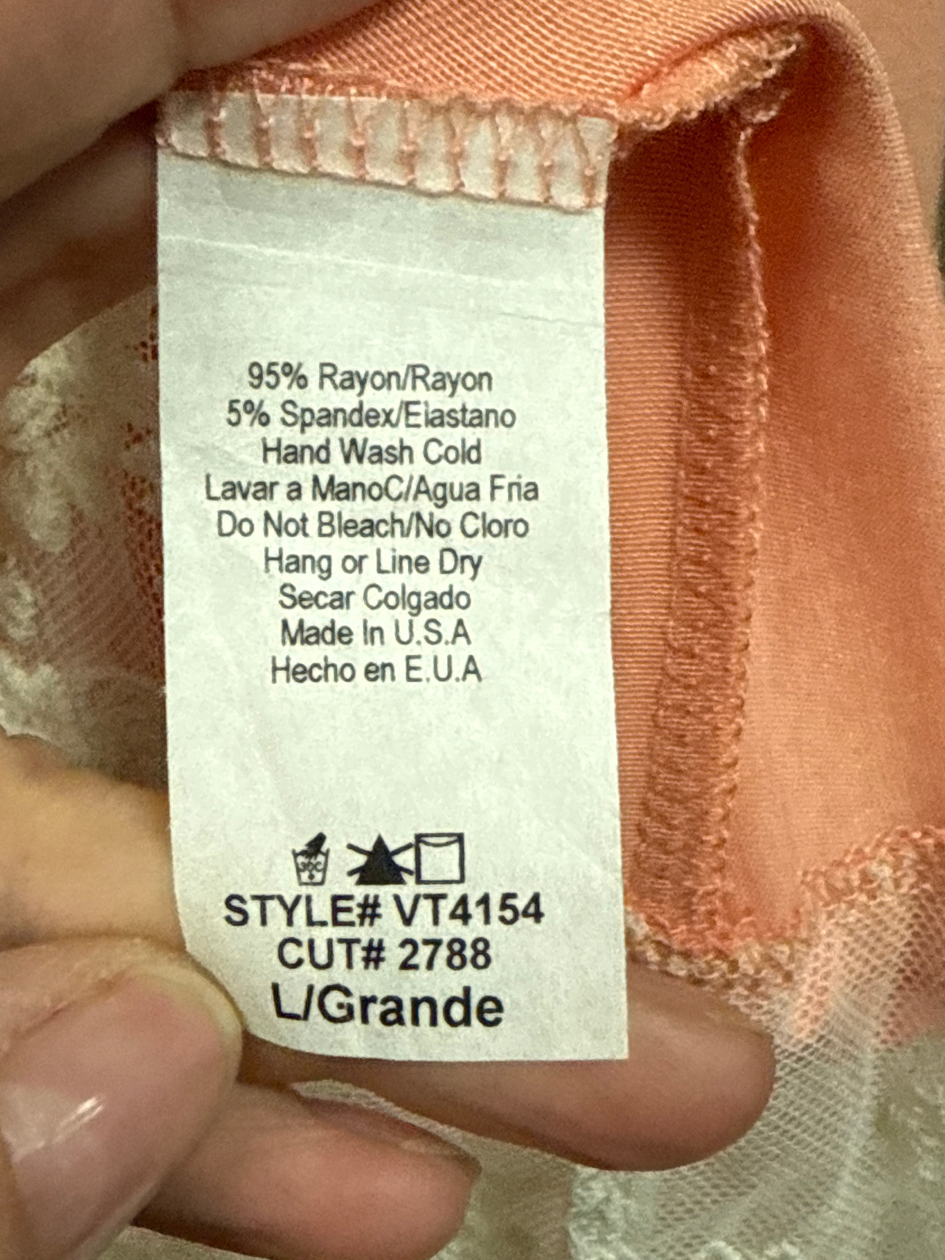 NWT VANILLA BAY LACE HEM TOP (org$38)