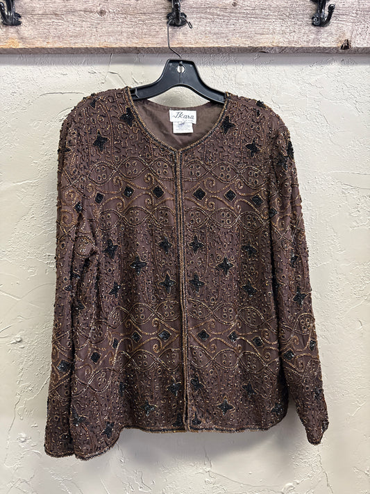 VTG JKARA BEADED EVENING JACKET