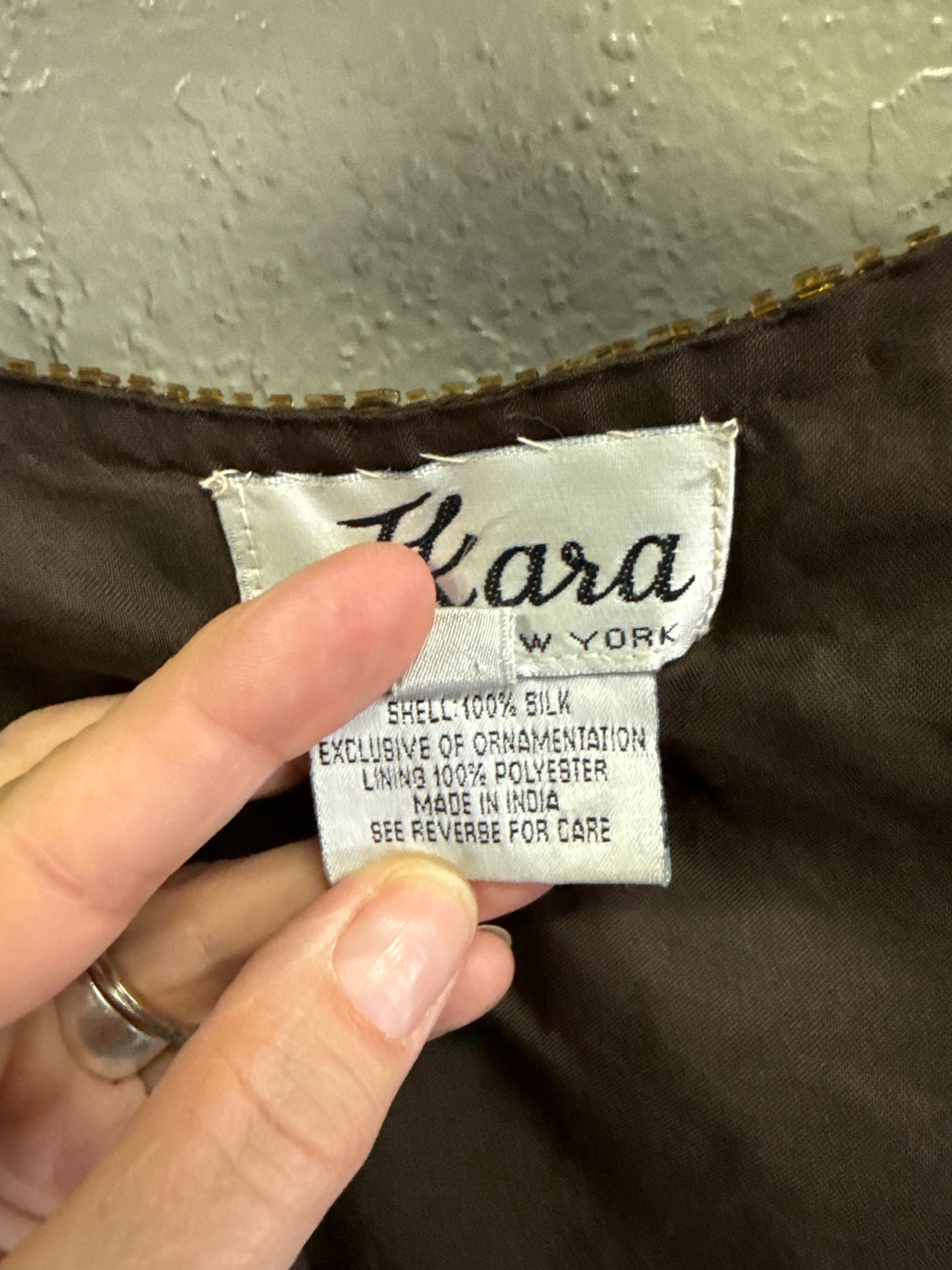 VTG JKARA BEADED EVENING JACKET