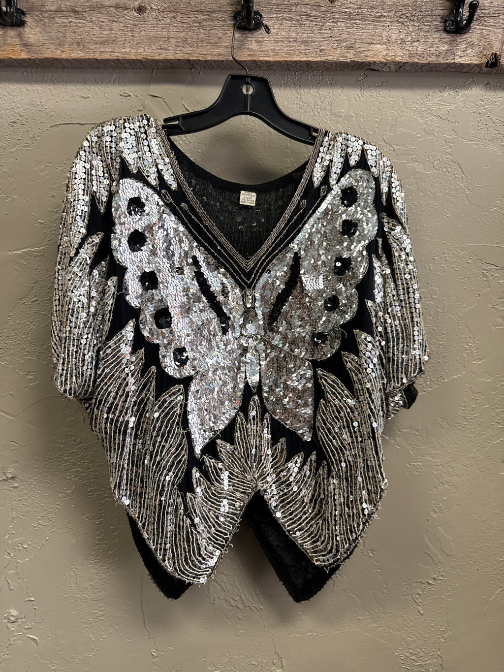 VTG 70's/80's SEQUIN BUTTERFLY TOPS