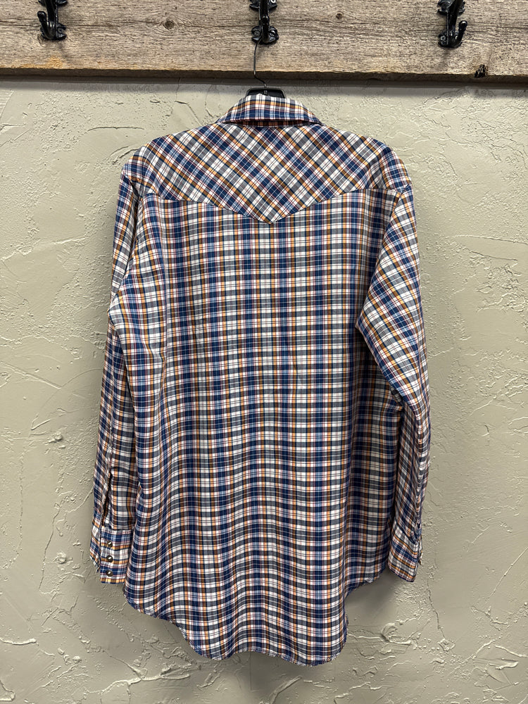 VTG WRANGLER LONG SLEEVE PEARL SNAP