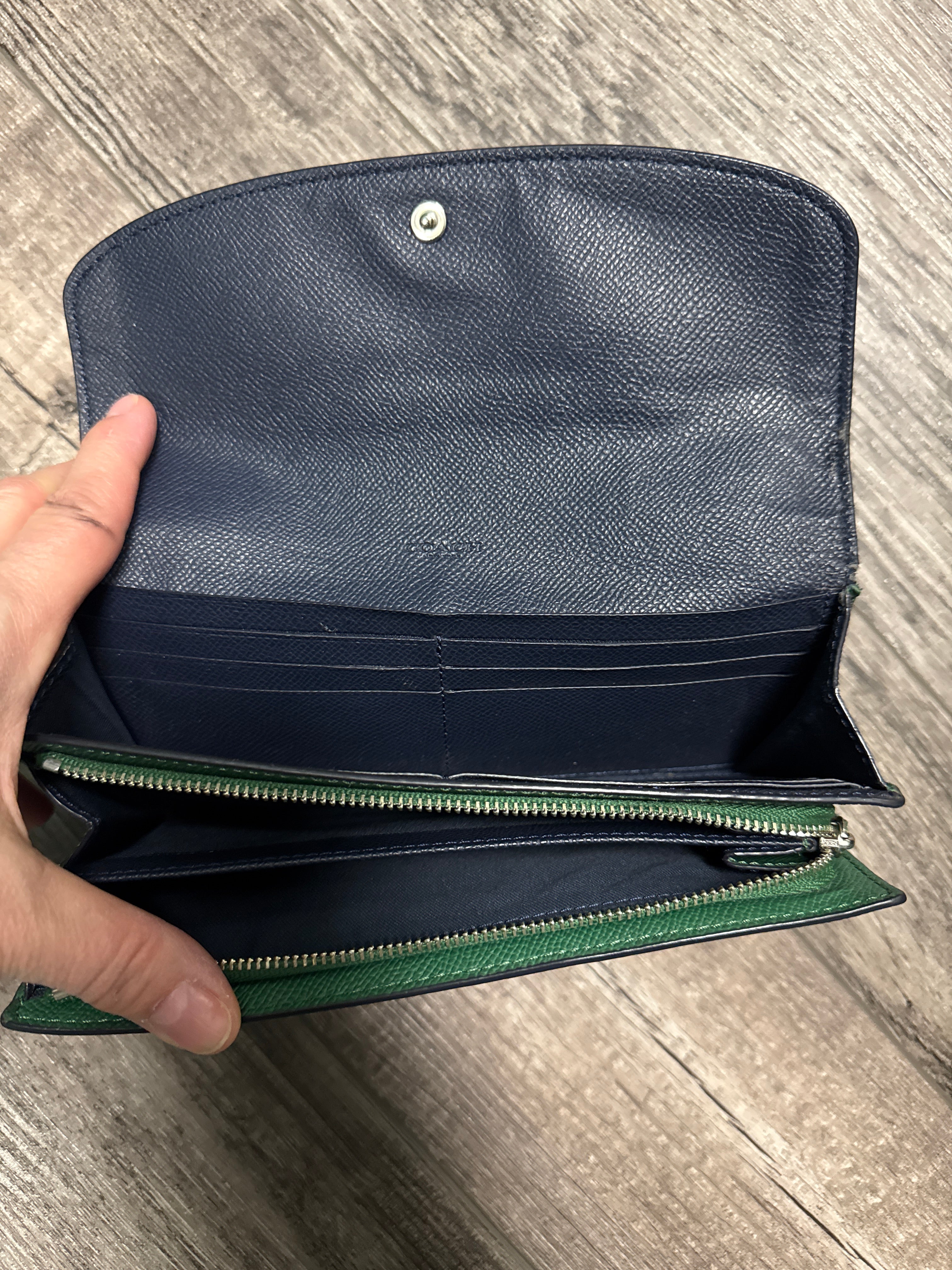 COACH COLORBLOCK SLIM WALLET
